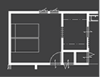 間取り図:収納と洗面室に行き来できる扉を設けたプラン