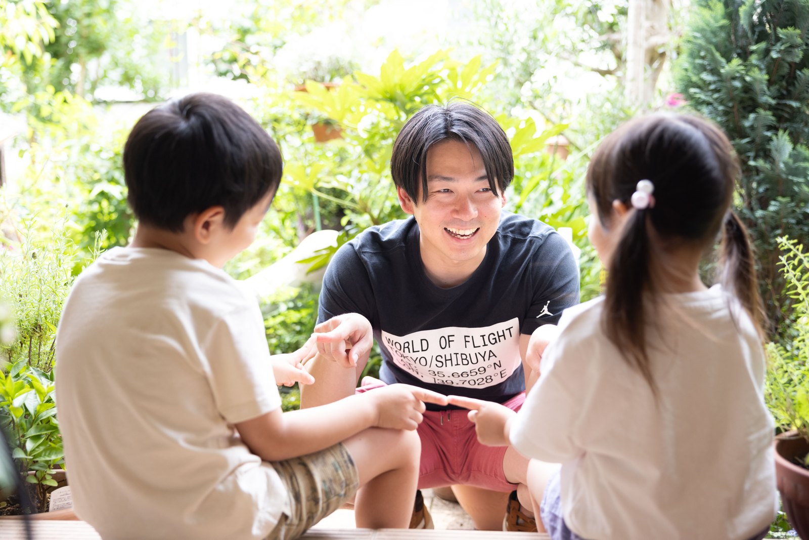 写真:家族と過ごす佐々木太稀