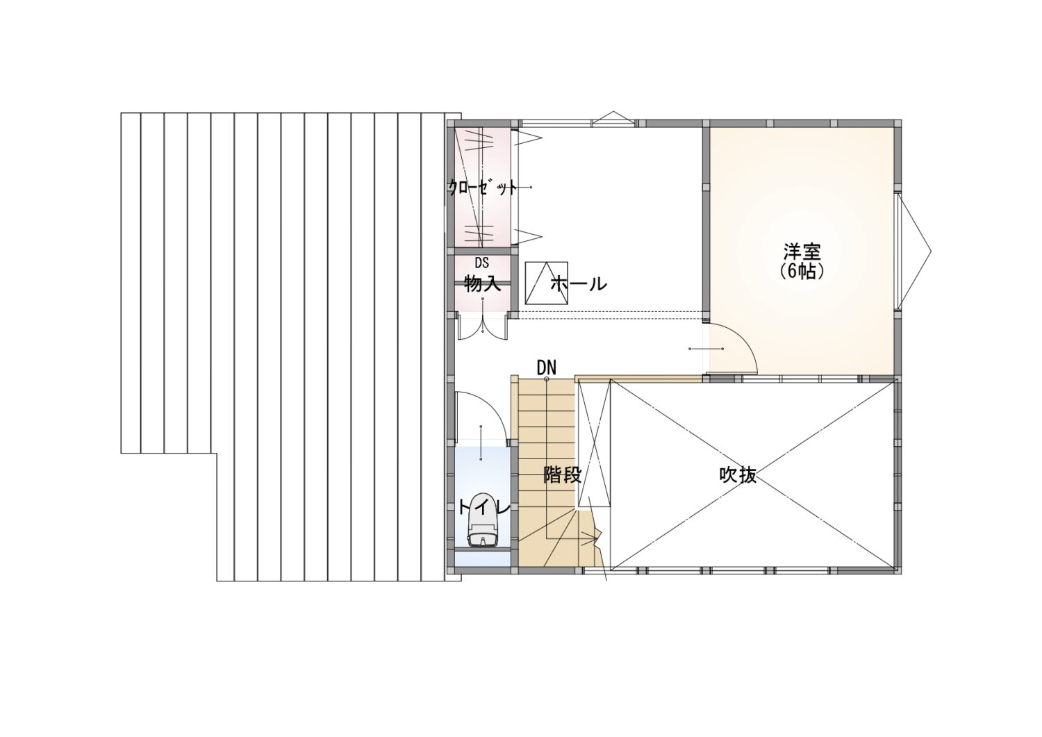 E号棟 2F間取り図